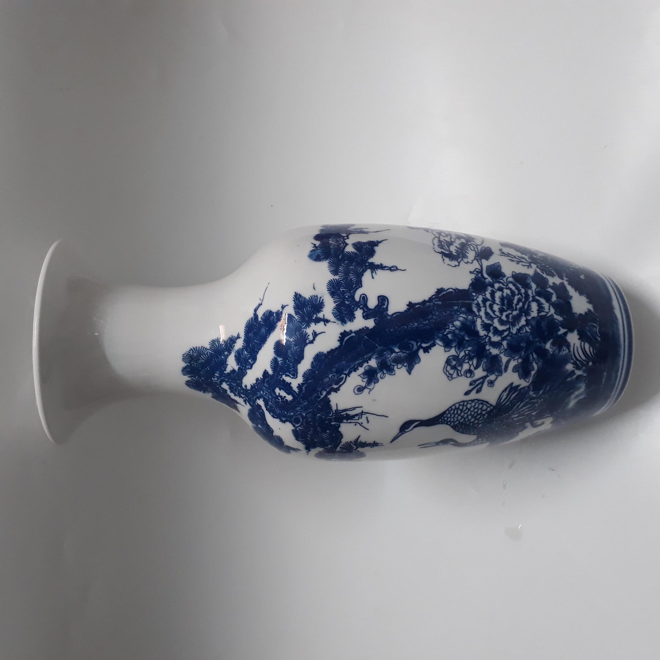 Lộc bình - Lọ hoa sứ Bát Tràng 58 cm