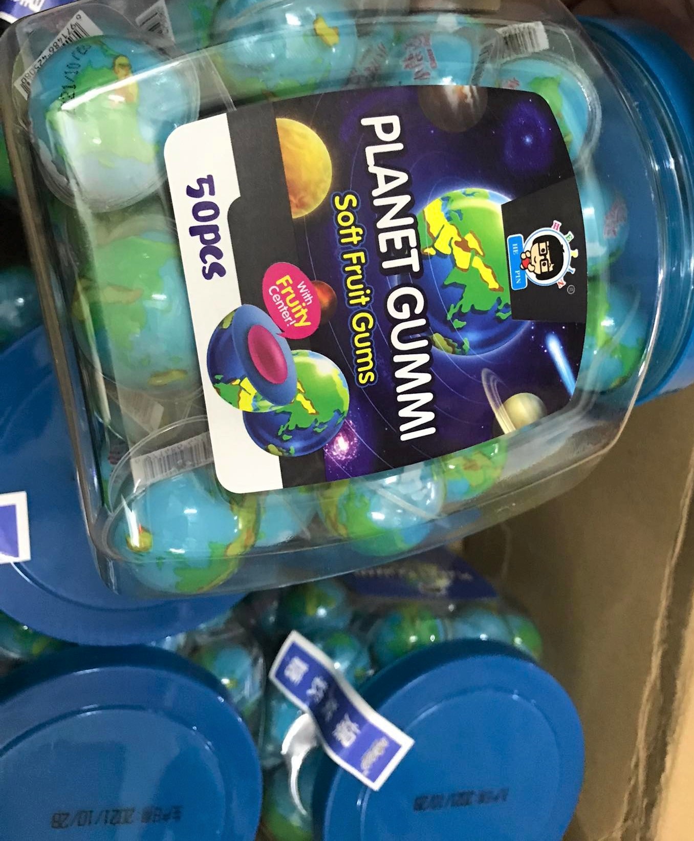 Kẹo mềm Planet Gummi có nhân 50 viên