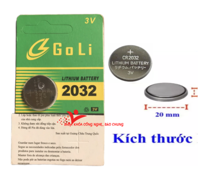 pin 3v 2032 lithium