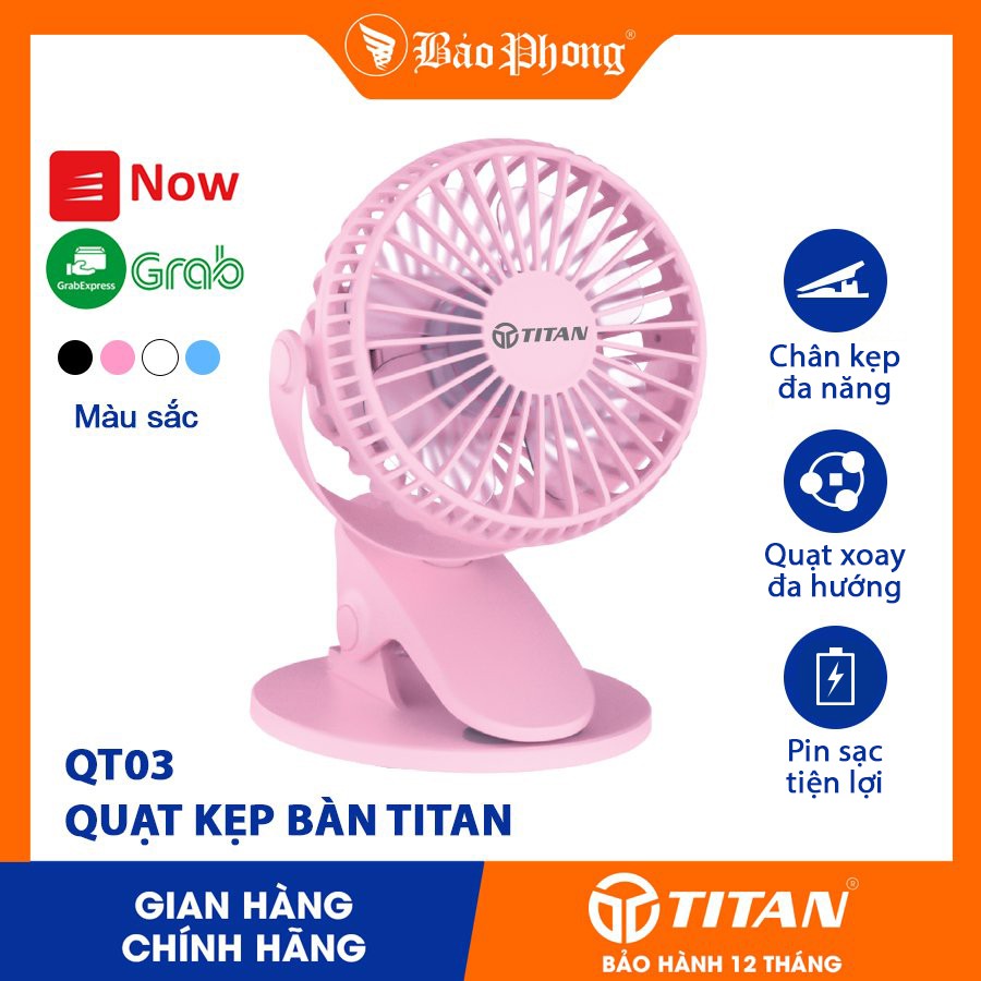 Quạt kẹp bàn Titan QT03