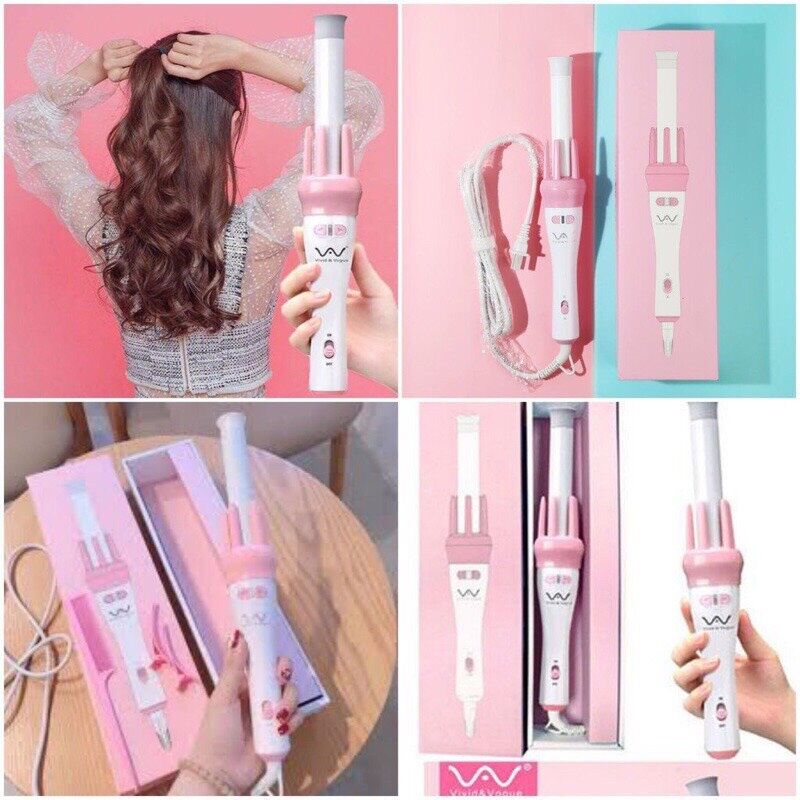 Máy uốn tóc trục xoay tự động Vivid&Vogue hàng chính hãng