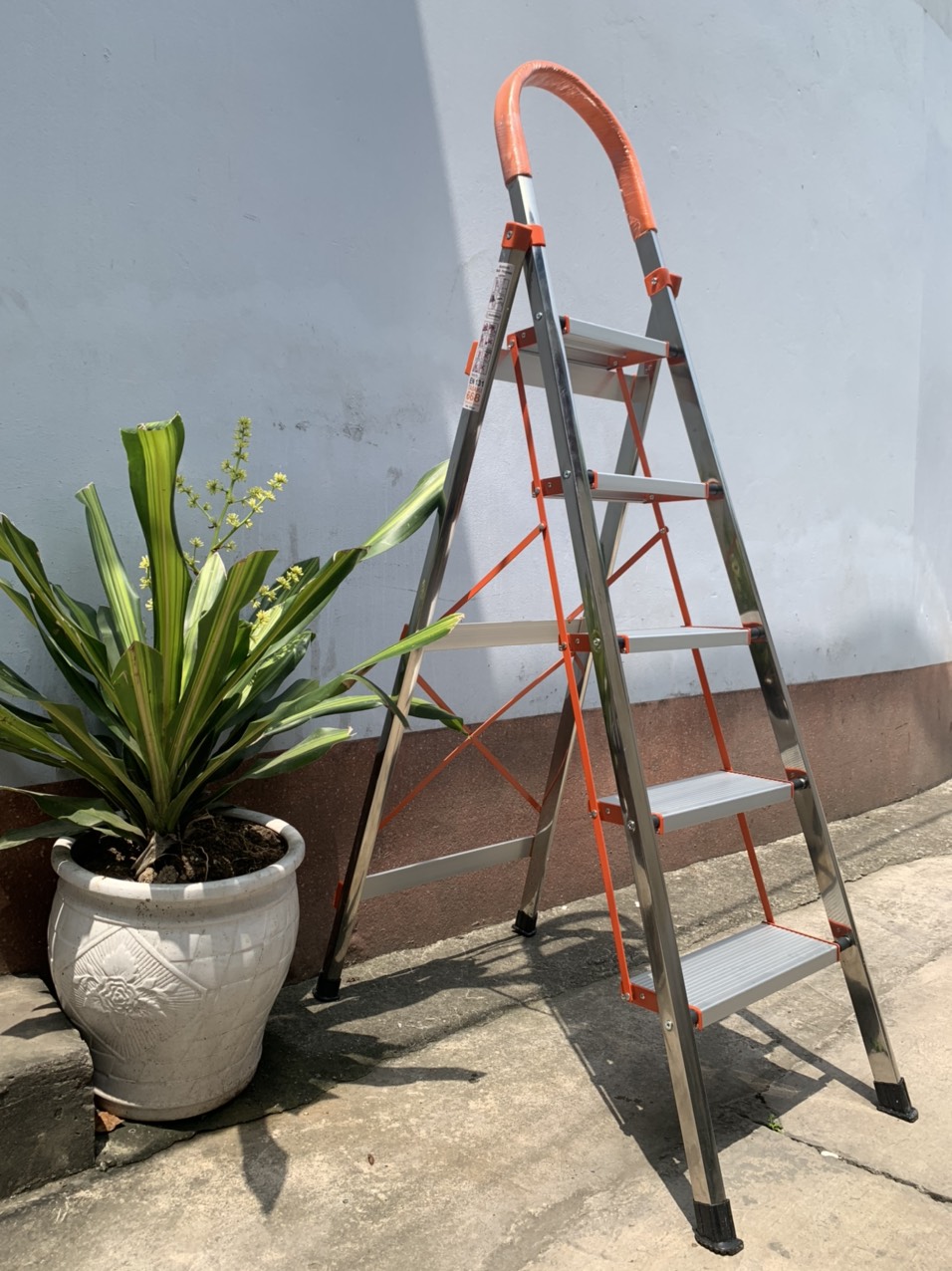 Thang bậc cam/ thang ghế thắp hương 5 bậc