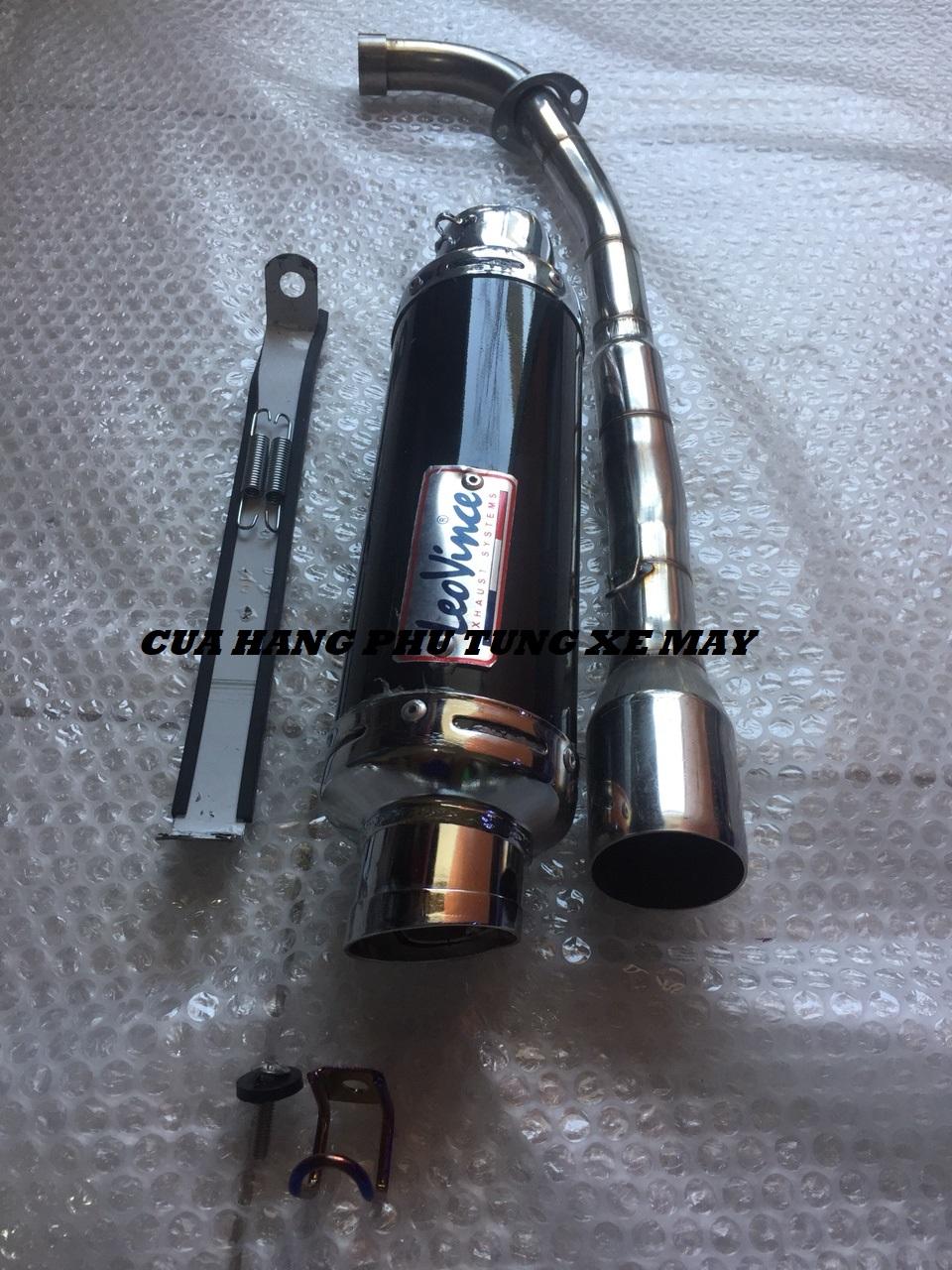 Pô LeoVince gắn xe Wave, Dream, Sirius, Cub ( cổ inox )