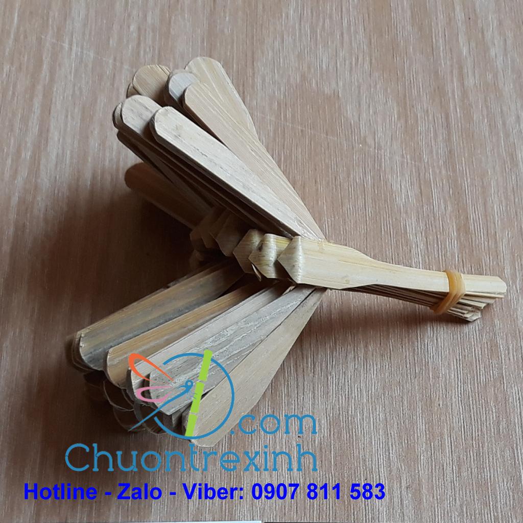 Combo 10 chuồn chuồn tre mộc 7cm