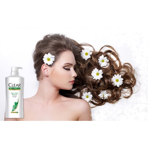[HCM]Dầu Gội Clear Mát Lạnh Bạc Hà Chai - 900G