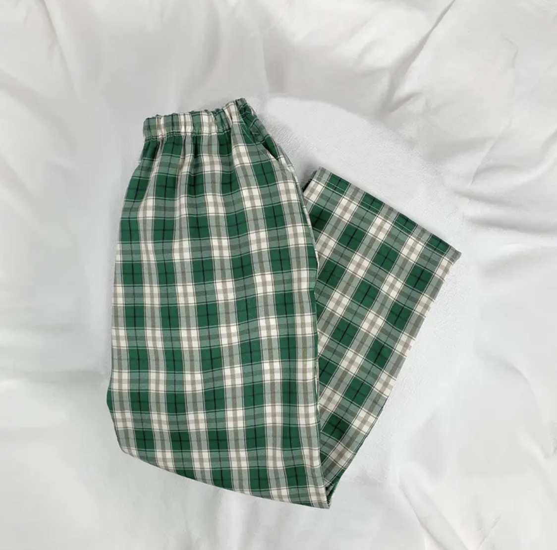 Sét áo kèm quần kẻ xanh mới siêu cute