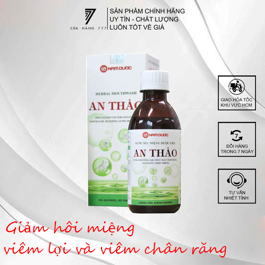 Nước súc miệng dược liệu An Thảo