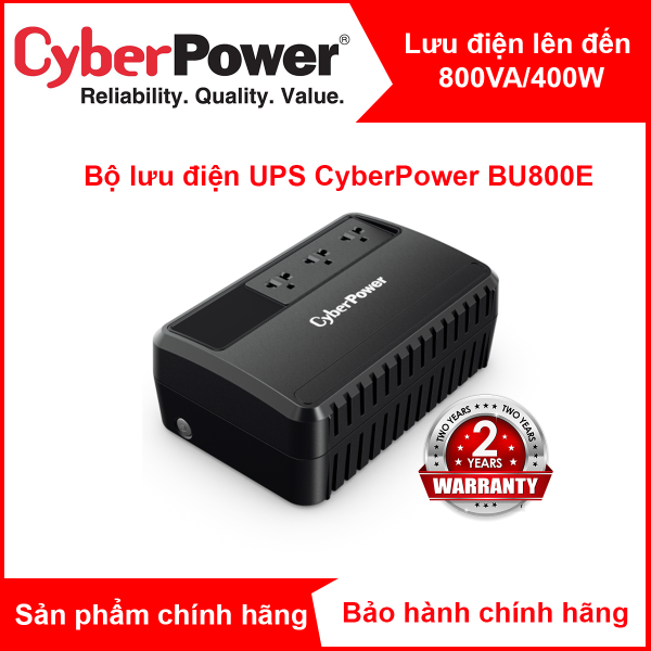 Bảng giá Bộ chống sốc điện / Bộ lưu điện UPS CyberPower BU800E - 800VA/480W Phong Vũ