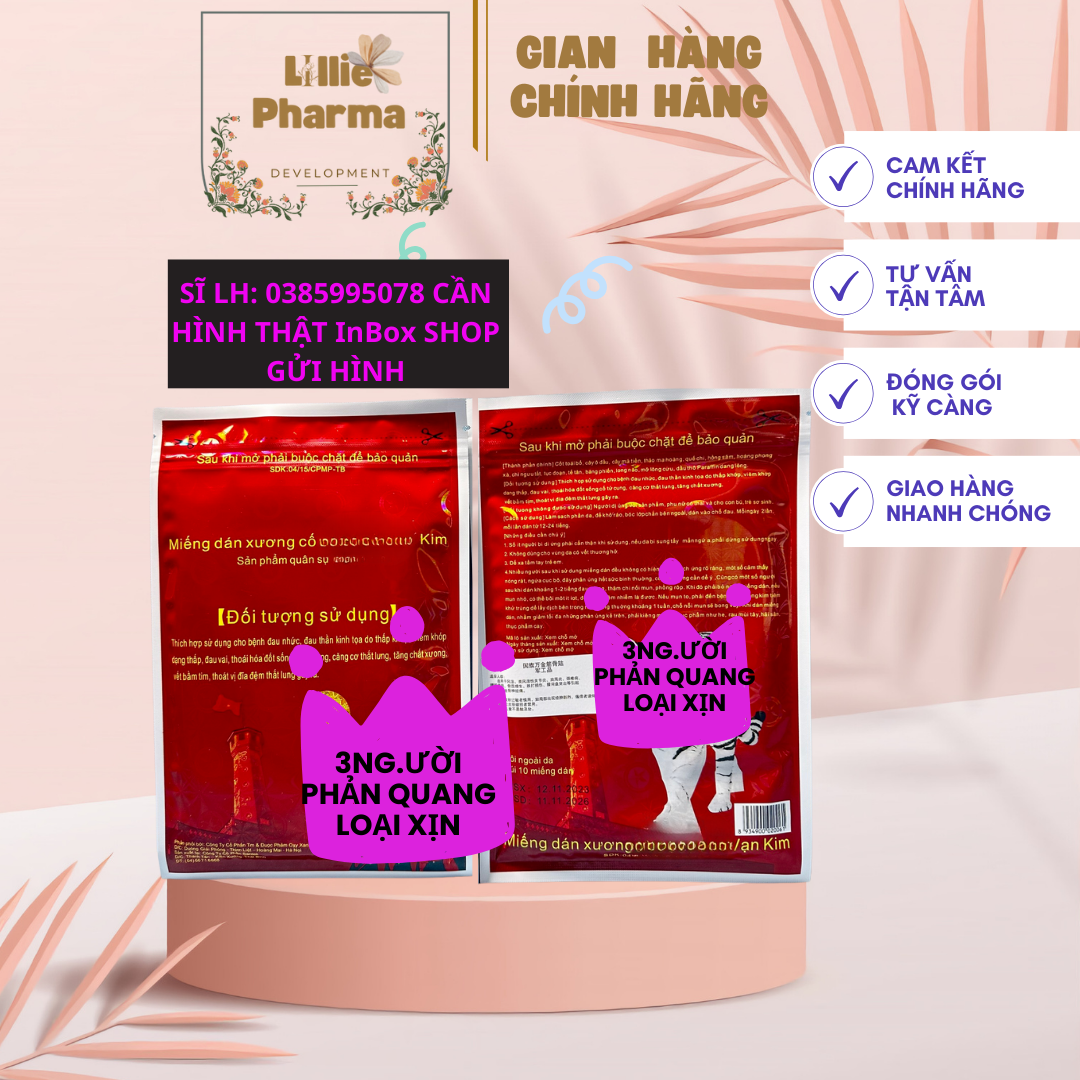 Miếng Cao Dán Xương Cốt Hổ Đỏ Vạn Kim