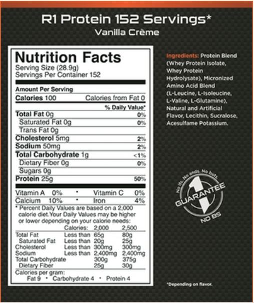 Rule 1 Protein 10Lbs 4,54kg – Bổ sung Protein 100% Whey Isolate & Hydrolyzed, hấp thu cực nhanh, tăng Cơ cực mạnh