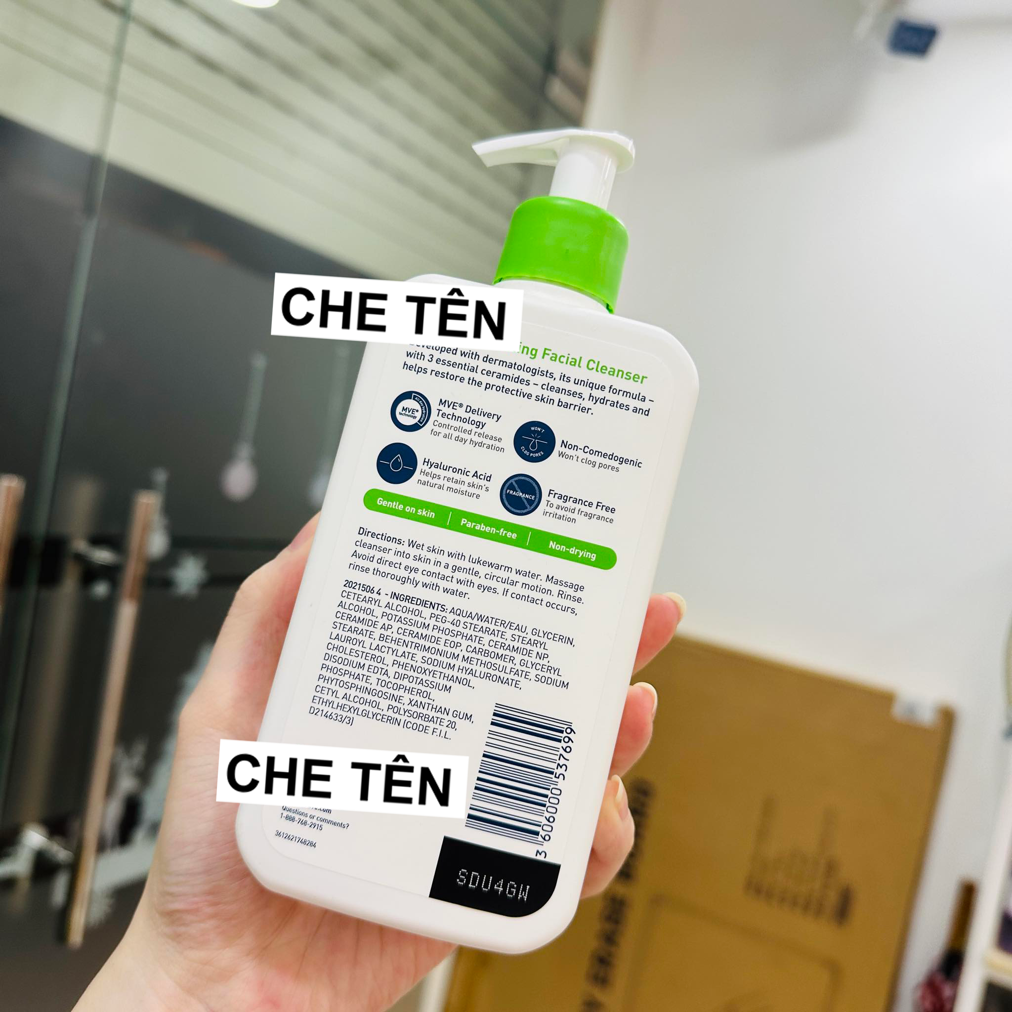 [HCM][Saigon Scent] Sữa rửa mặt cho da khô CRV Hydrating Facial Cleanser 355mL