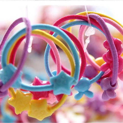Túi 50 dây buộc tóc nhiều màu