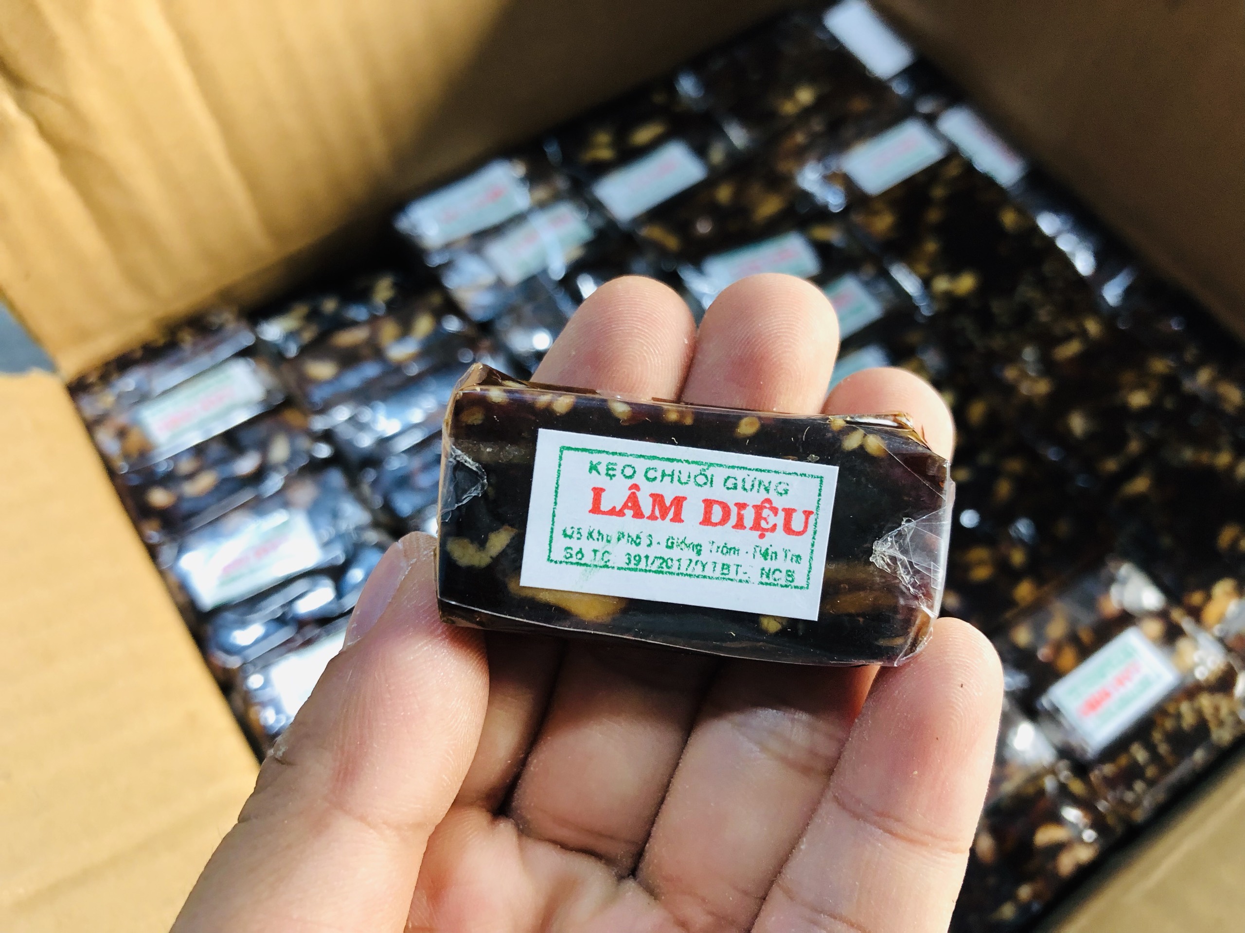 500g kẹo chuối đậu Bến Tre
