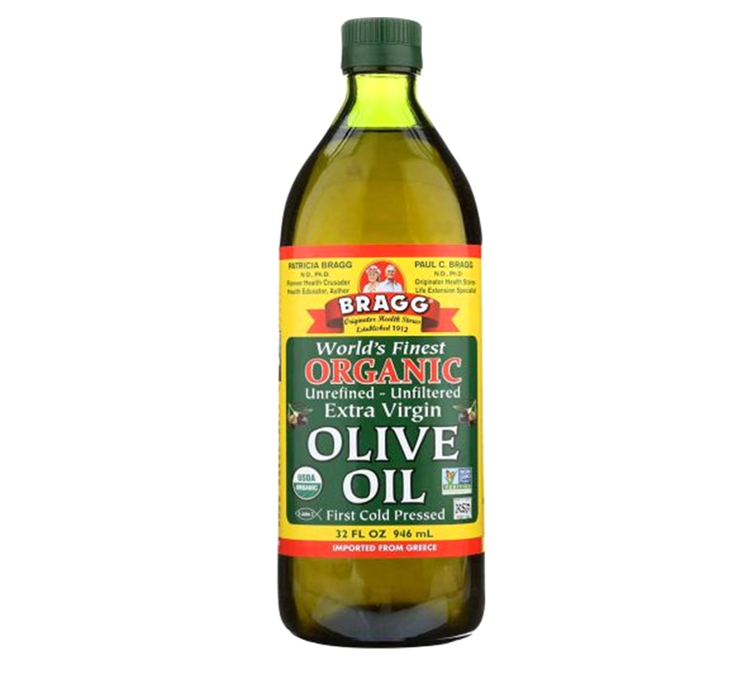Dầu Olive ép lạnh hữu cơ nguyên chất Extra Virgin 946ml - Bragg