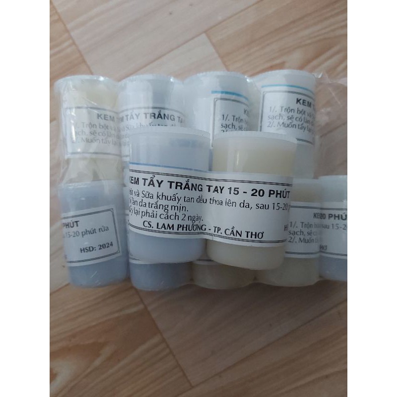 kem tẩy trắng cấp tốc 20 phút mua 4 cặp tặng 1 cặp