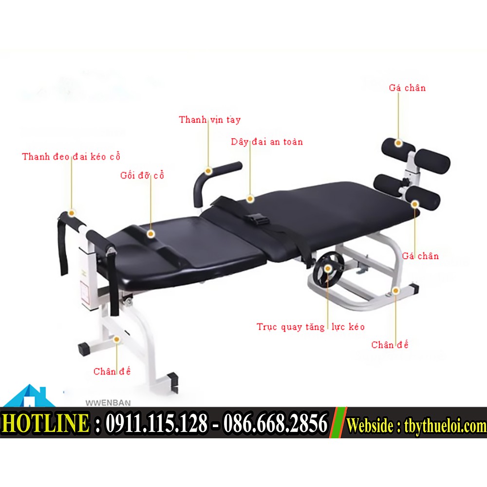 [HCM]Giường kéo giãn cột sống - giường kéo giãn