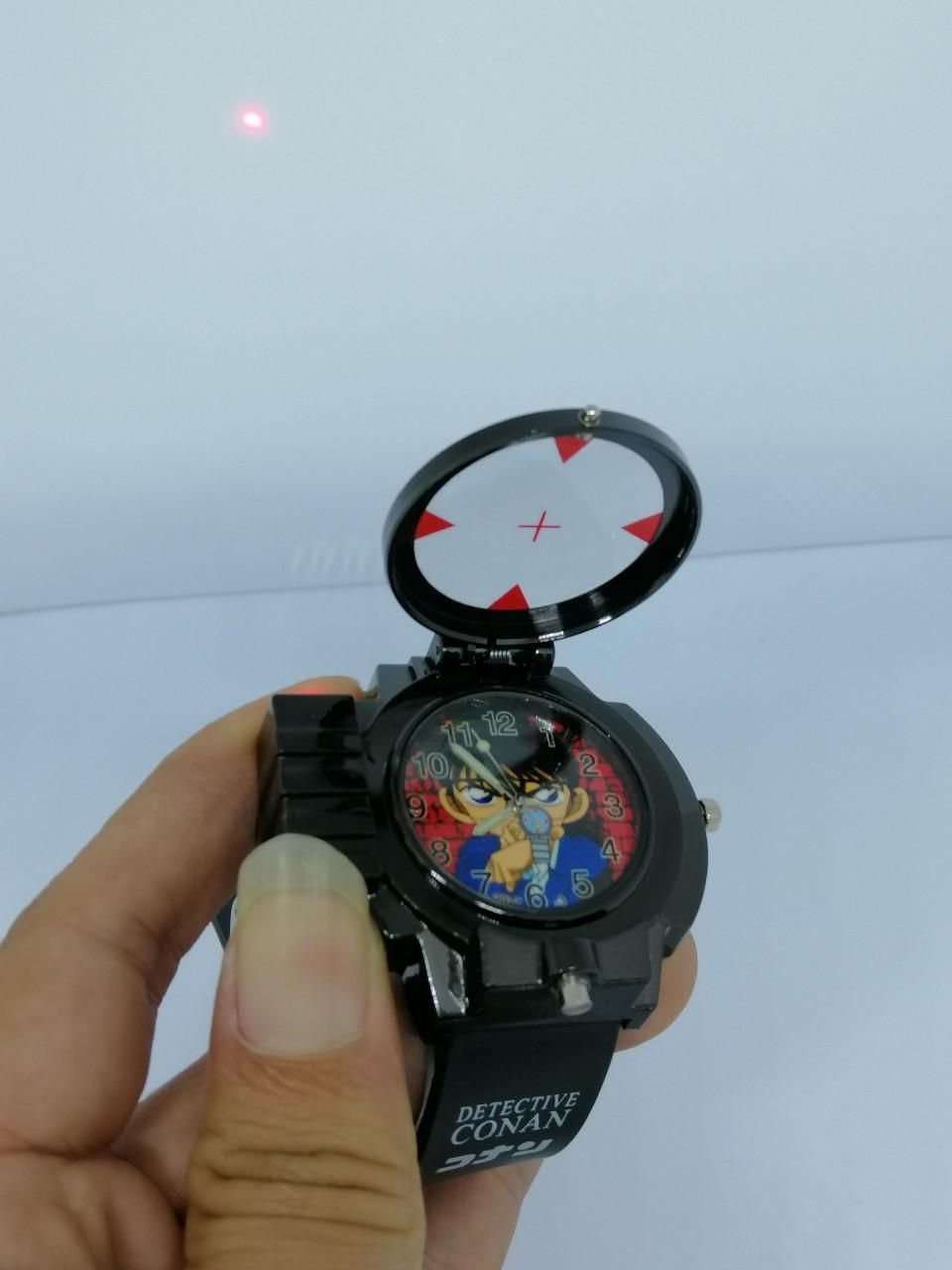 Đồng hồ bé trai Conan mới Combo Kính lúp