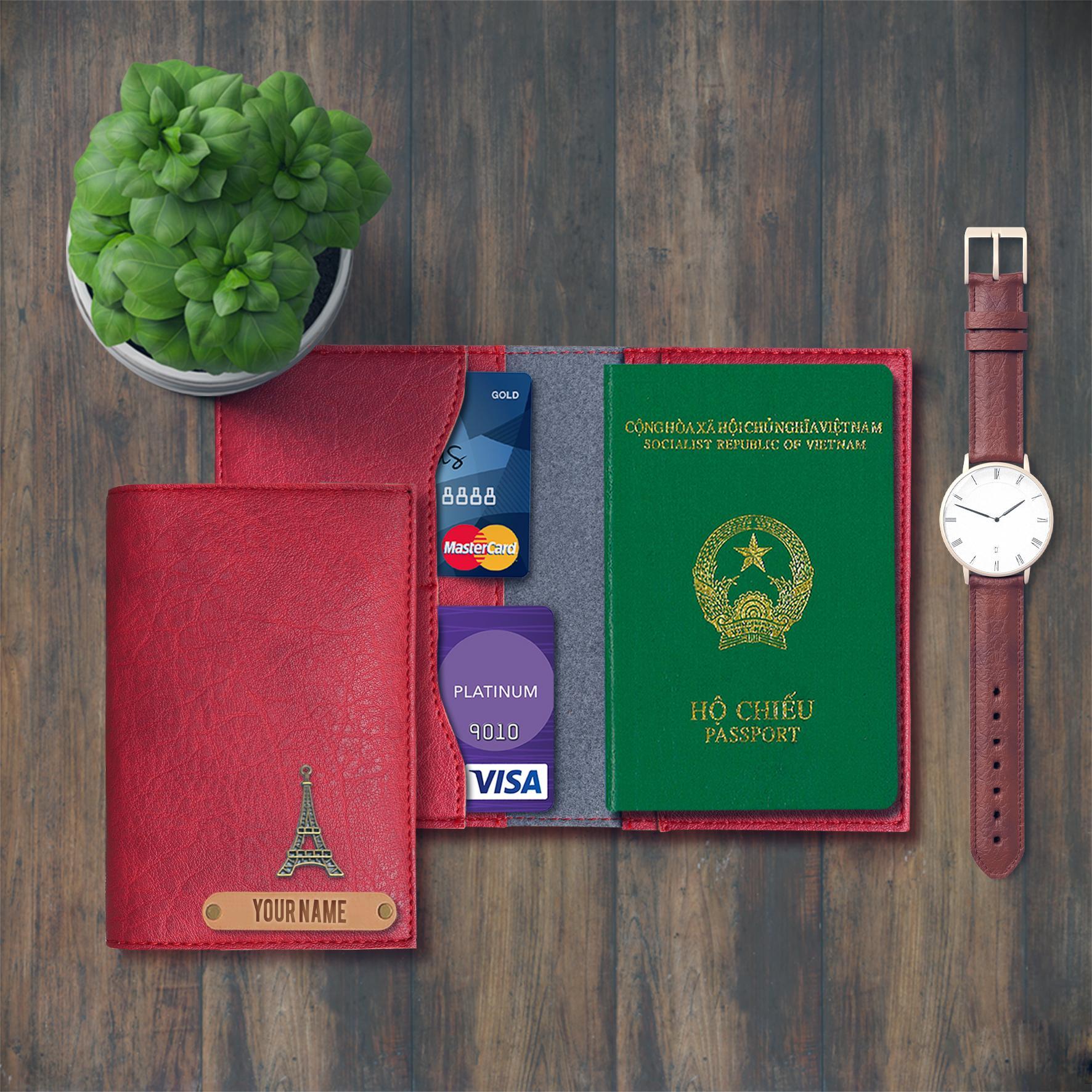 Ví Da Đựng Passport (Khắc tên theo yêu cầu)
