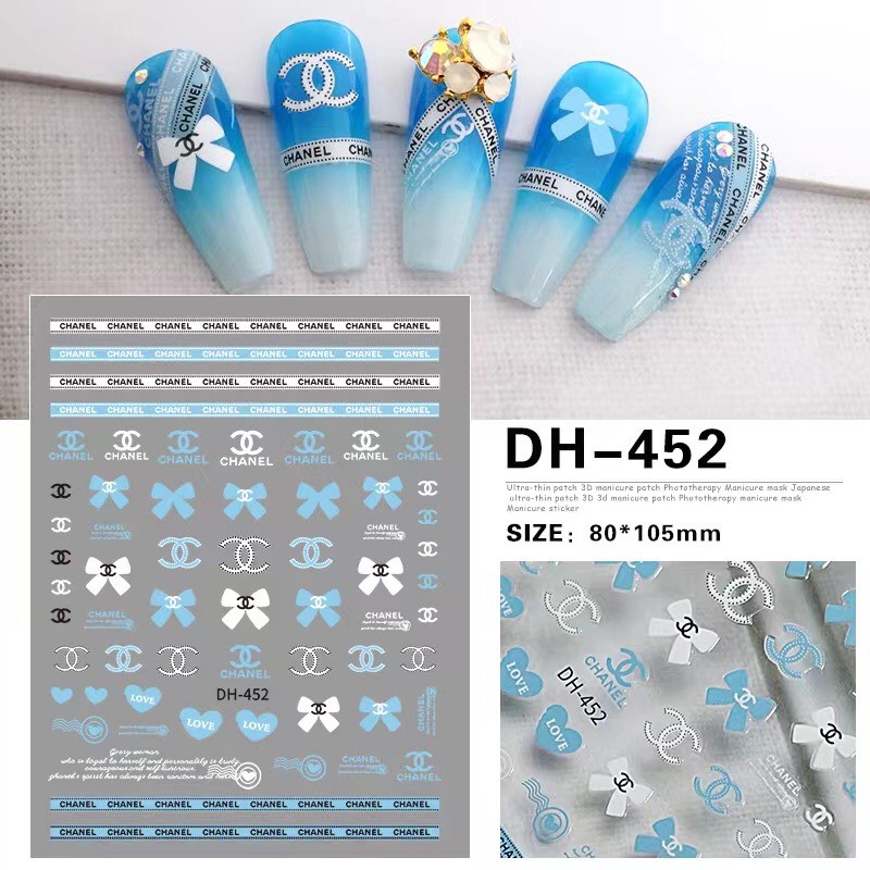 Sticker dán móng thương hiệu nhiều mẫu mới