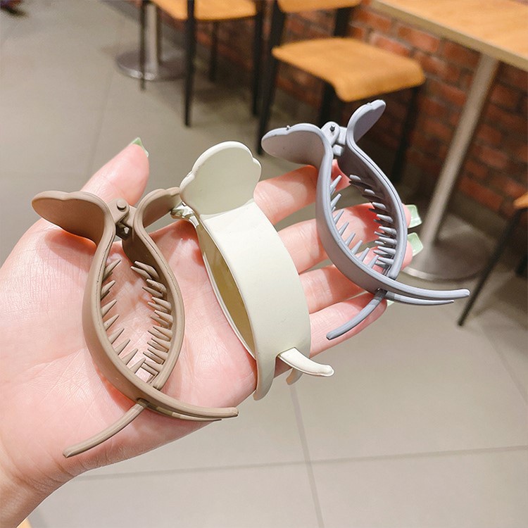 Kẹp tóc càng cua trơn 3 răng màu đơn giản K133