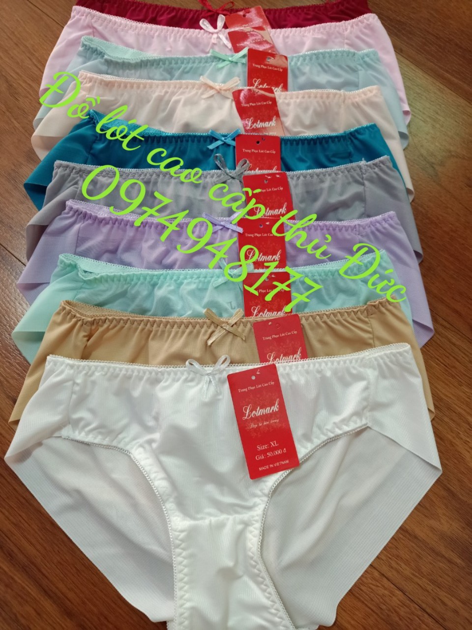 5 quần lót nữ thun lạnh trơn cao cấp 020