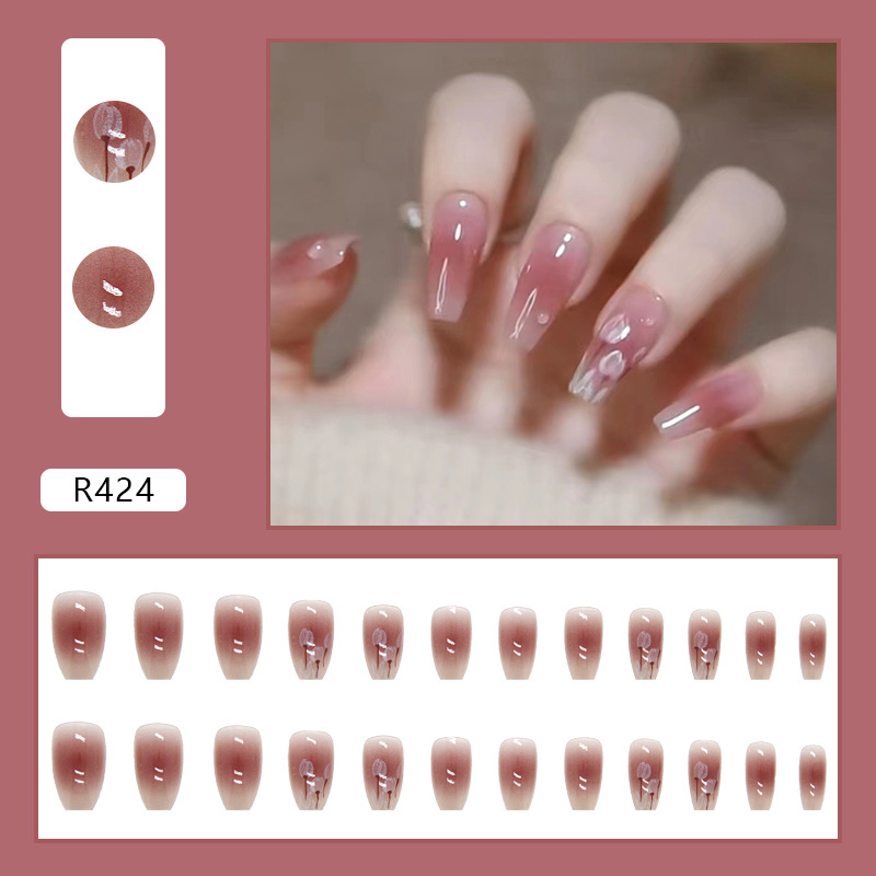 Set 24 móng tay giả làm nail AKa Store [R401-500]