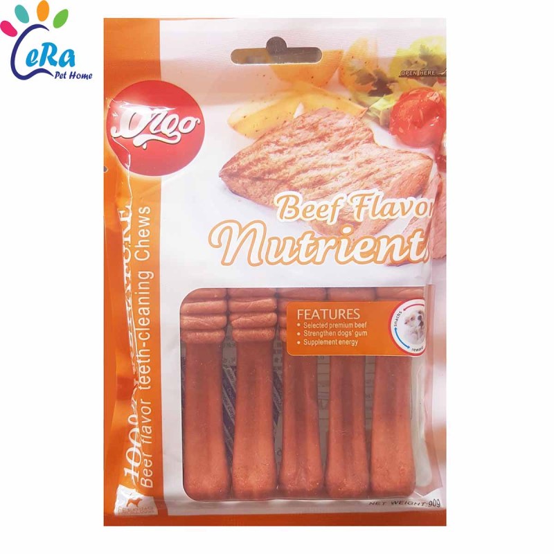 Bánh Thưởng Xương Vị Bò Nướng Cho Chó 5 Thanh - Snack 012 Bò nướng