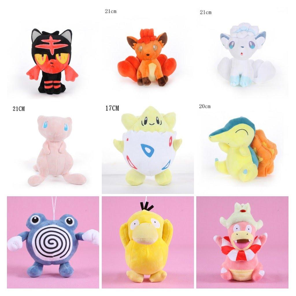 [HCM]TẶNG TÚI QUÀ - GẤU BÔNG POKEMON GÀ LỬA TORCHIC ACHAMO 20CM