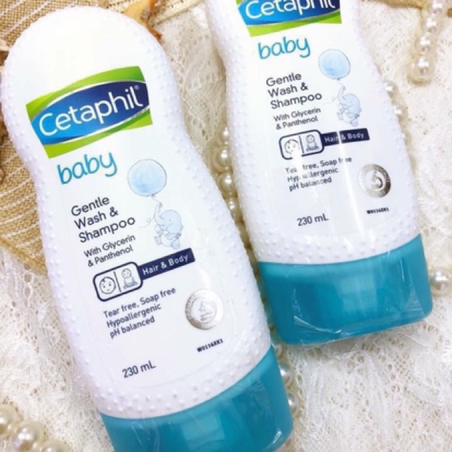 [5/2022] Sữa tắm gội Cetaphil cho bé 0m+ 230ml