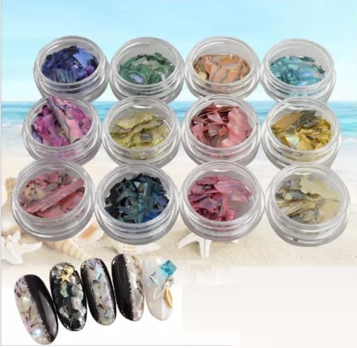 SET Xà Cừ Vân Đá12 Màu Trang Trí Móng Siêu Đẹp