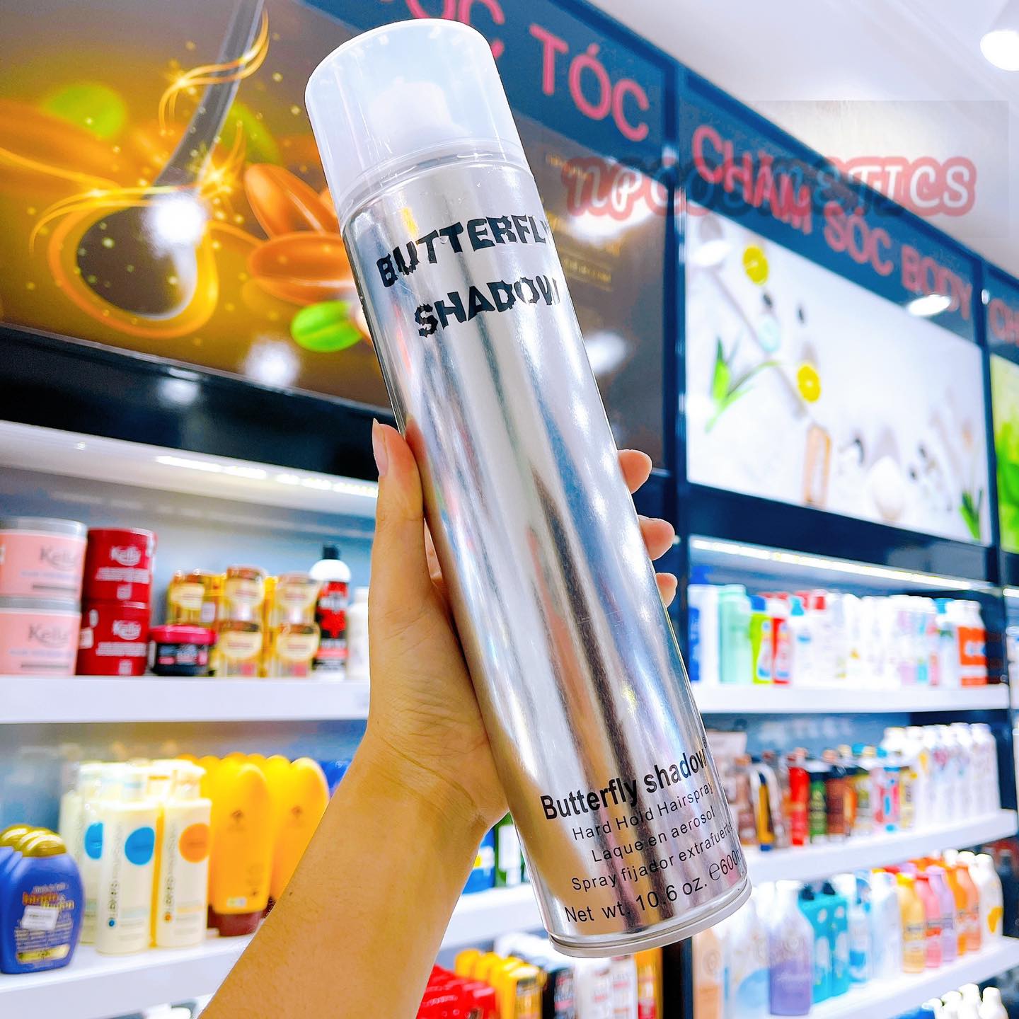GÔM KEO XỊT GIỮ NẾP TÓC CAO CẤP BUTTERFLY SHADOW 600ML