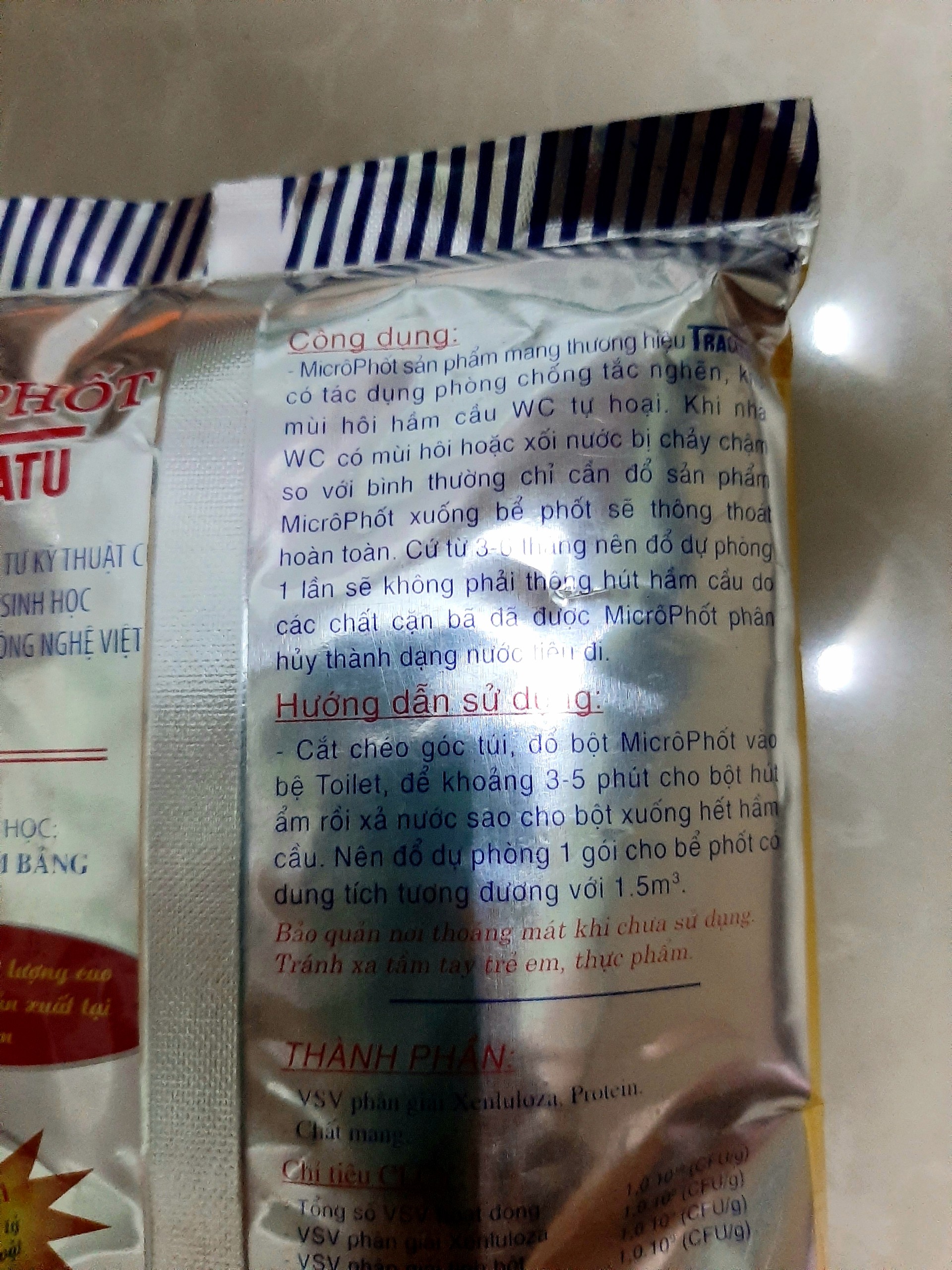 [HCM]Micro Phốt thông cầu cống dạng bột bịch 300gr