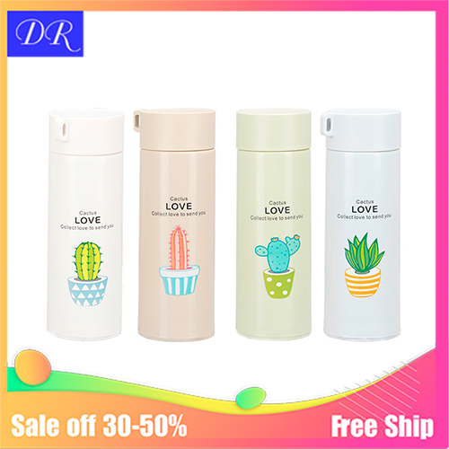 Bình giữ nhiệt thủy tinh Love vỏ bọc nhựa lúa mạch 450ml.