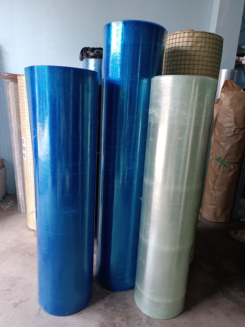Tôn nhựa lấy sáng khổ rộng 1M và  1m2 màu trắng