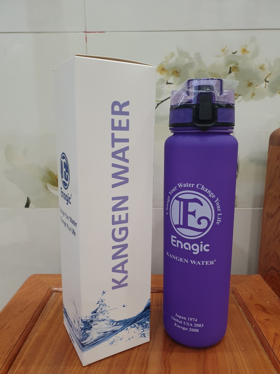 Bình Đựng Nước Ion Kiềm Dung Tích 1000ml - MÀU TÍM