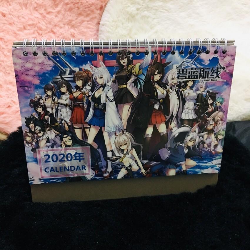 (Lịch 2021-2024) Lịch Azur Lane in ảnh đẹp anime chibi idols lịch để bàn
