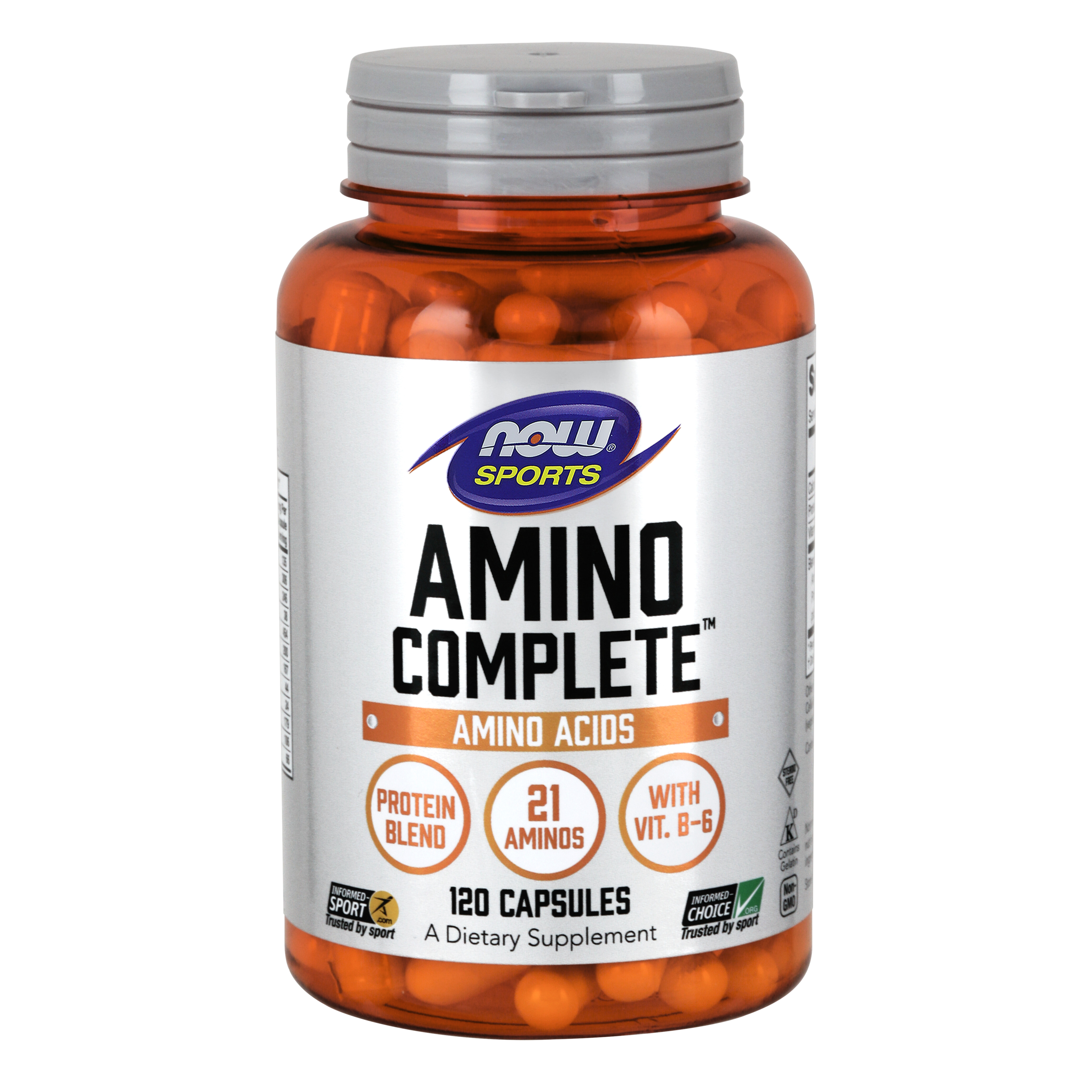 Viên Uống NOW FOODS Amino completeTM 1200mg Phục Hồi Cơ Bắp Chống Dị Hóa Sau Tập Luyện Lọ 120 Viên