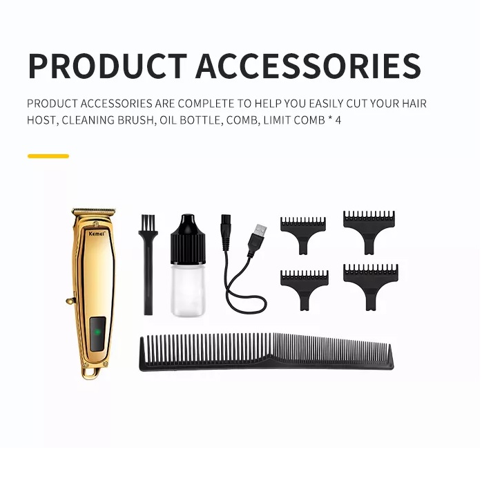 Tông Đơ Cắt Tóc Chấn Viền Kemei Km 1312