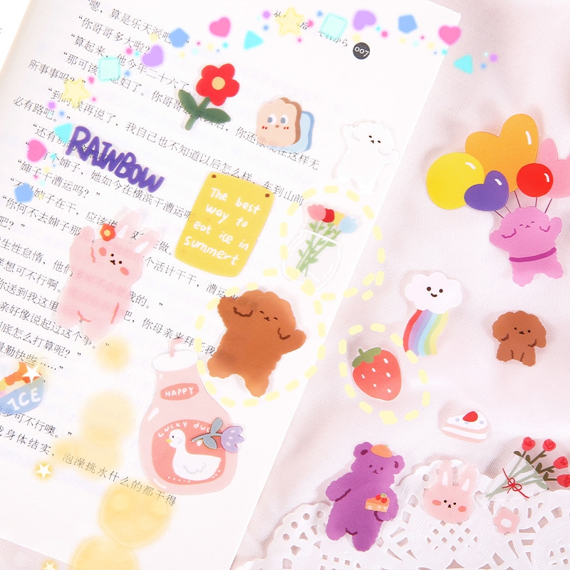 [HCM]1 tấm sticker dài dễ thương trang trí đa dụng (Hàng có sẵn)