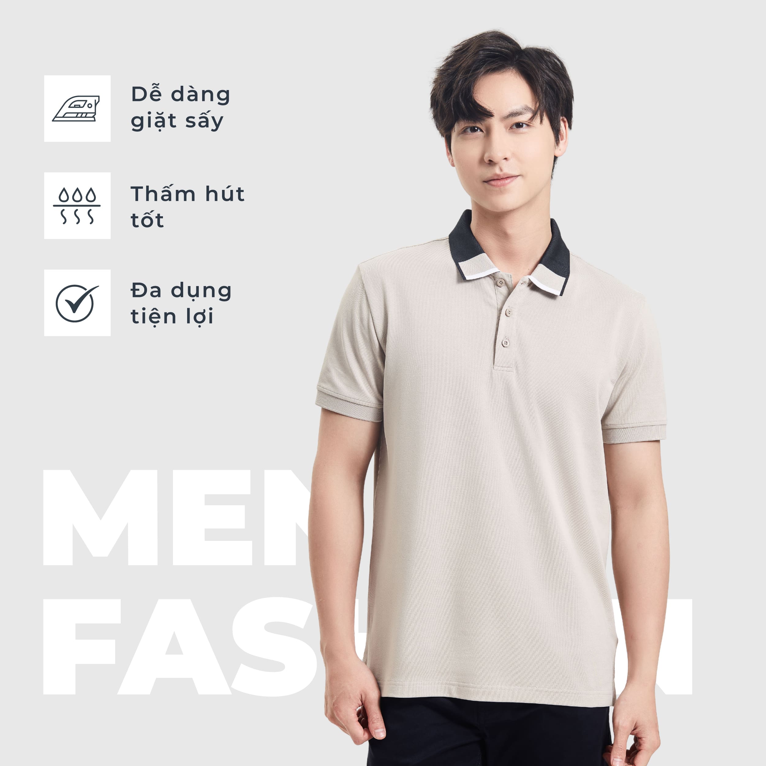 Áo polo nam CANIFA 8TP24A005