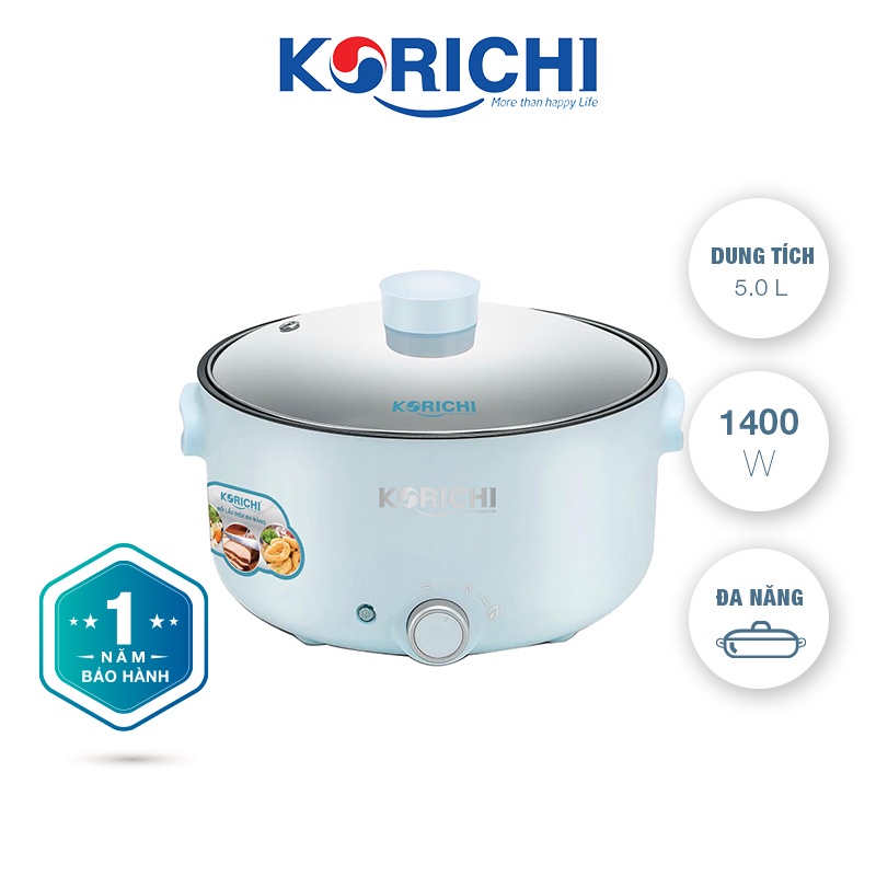 Nồi điện nấu đa năng korichi krc3552 5l bảo hành 1 năm