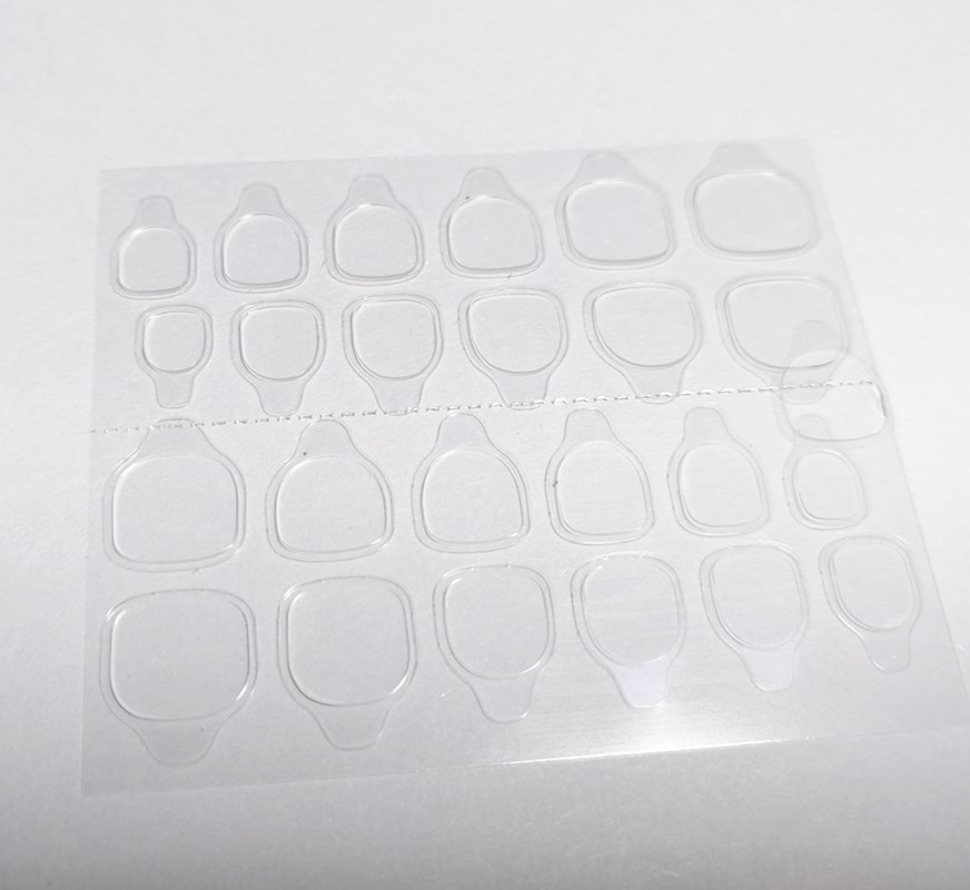 Silicone Double Sided Nail Glue-24 Nail Tips, 6 sizes