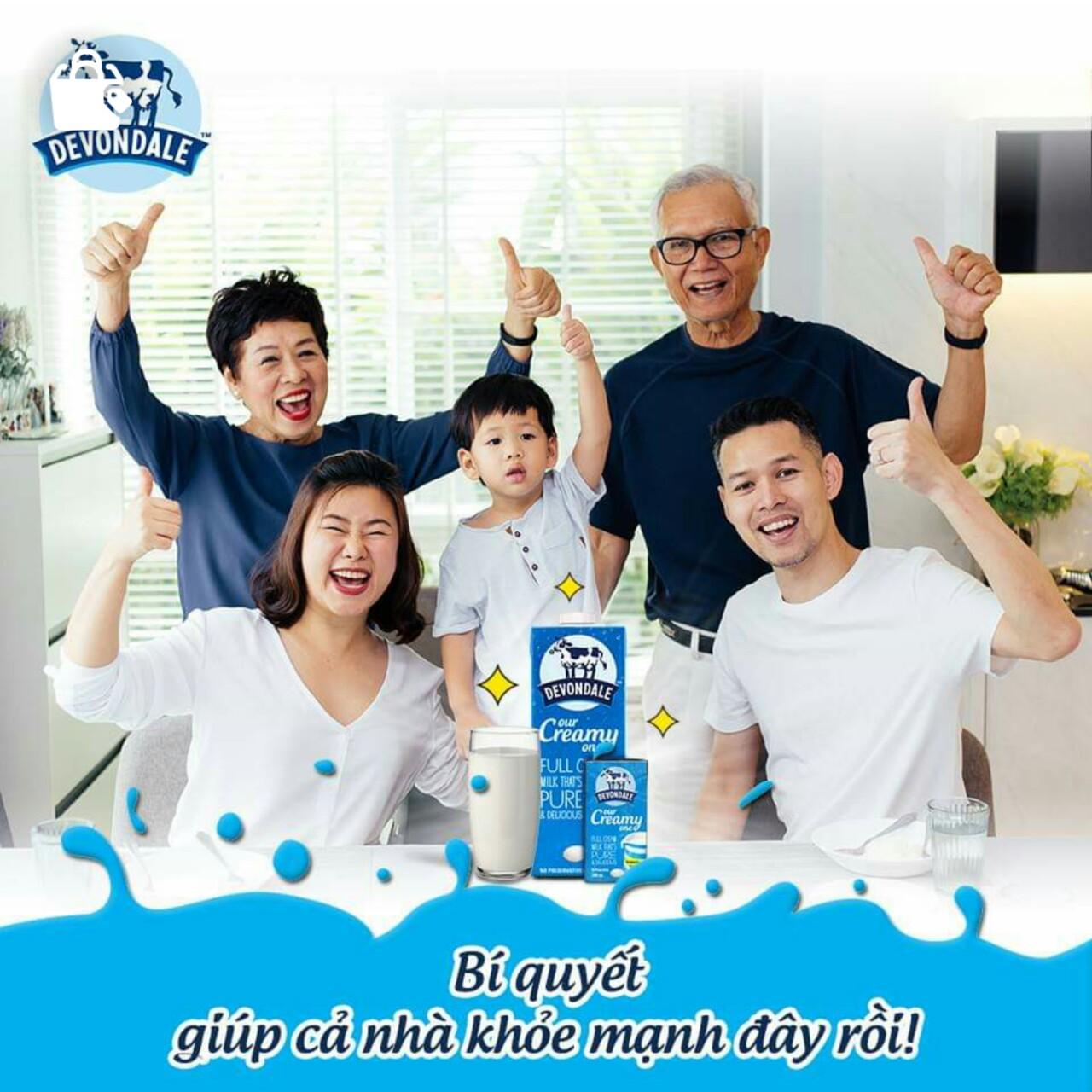 (Date 11/2021) - Thùng 24 Hộp Sữa Nguyên Kem Devondale FullCream (200ml)