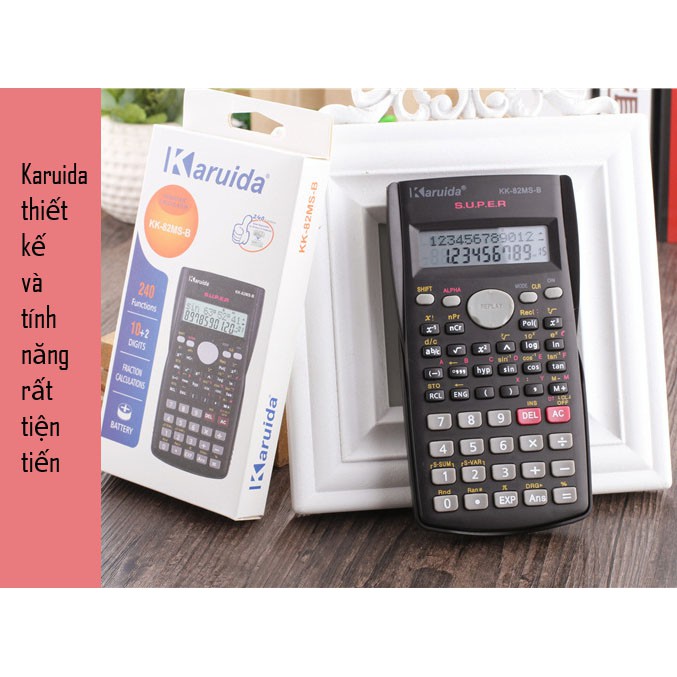 Máy tính học sinh cầm tay Karuida KK-82MS-B﻿ tương đương fx 500MS