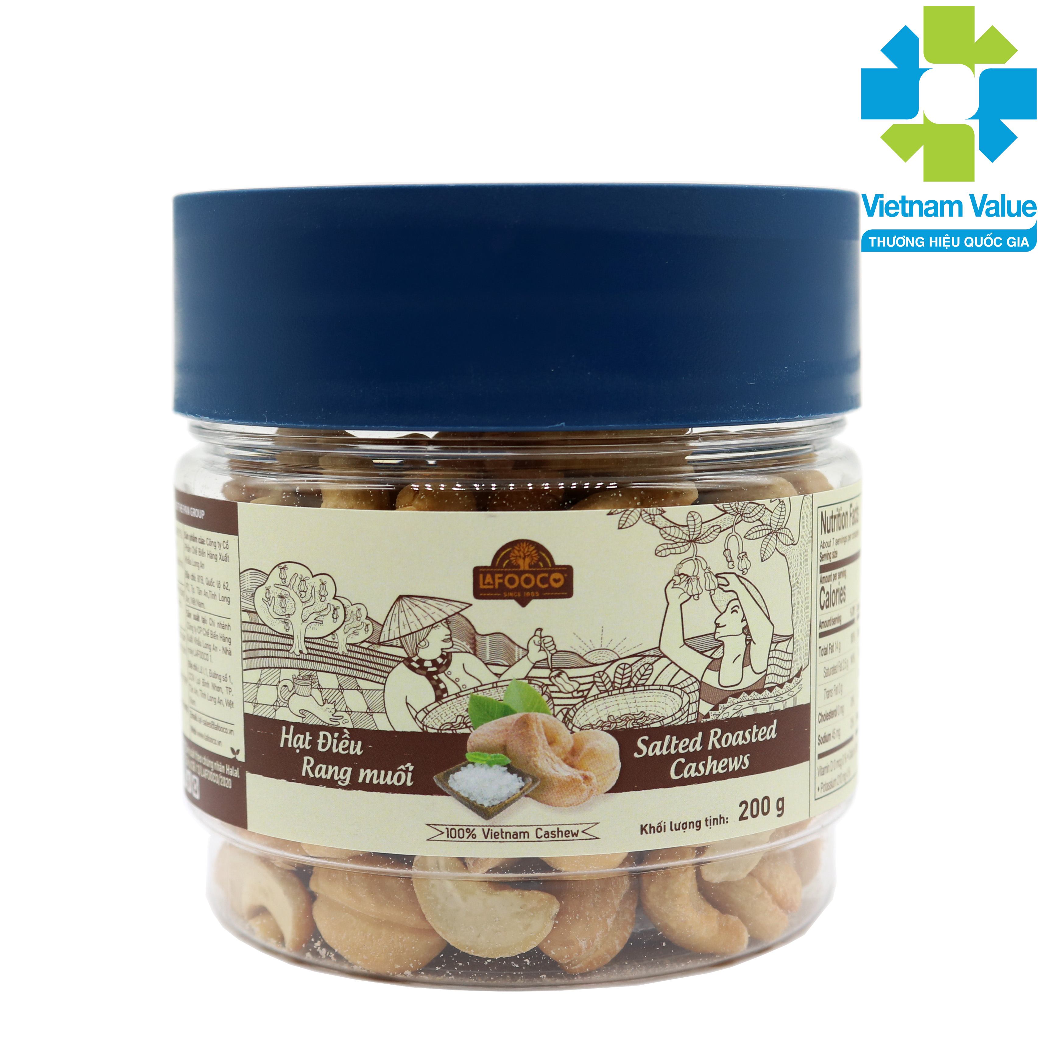 Hạt điều LAFOOCO Rang muối hủ 200g