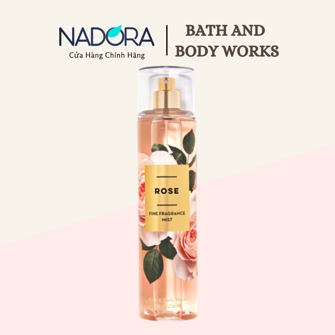 Xịt Thơm ROSE Bath And Body Works Body Mist 236ml
