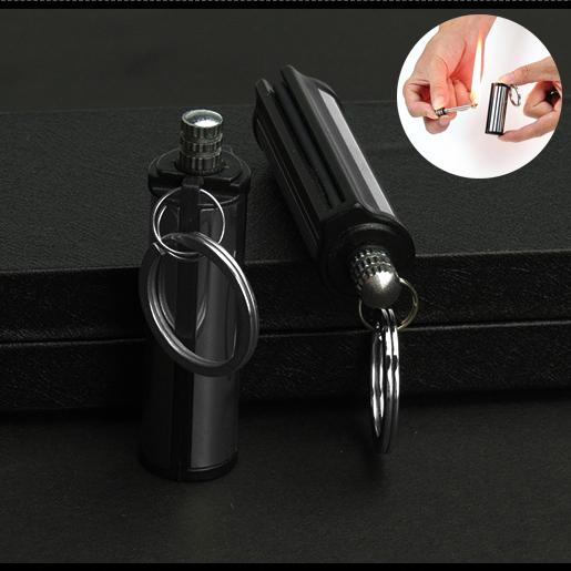 Combo 3 Bật Lửa Móc Khóa Diêm Xăng Vĩnh Cửu ( trụ tròn ) - Gia Phú Lock Store