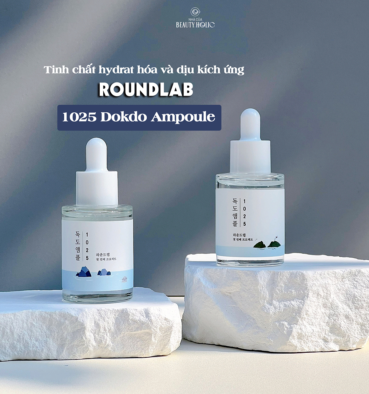 [Nhacuabeautyholic] Tinh chất cấp ẩm làm dịu da ROUNDLAB 1025 DOKDO AMPOULE