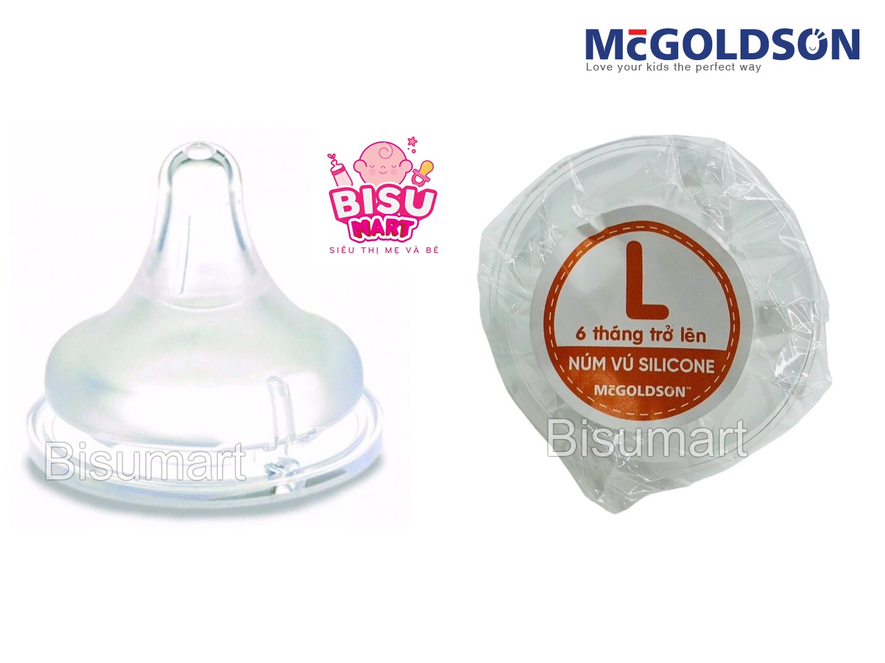 Núm vú cổ rộng cho bé mcgoldson
