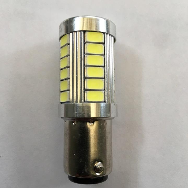 Đèn LED hậu xe máy chân kép dạng thấu kính ( màu trắng )